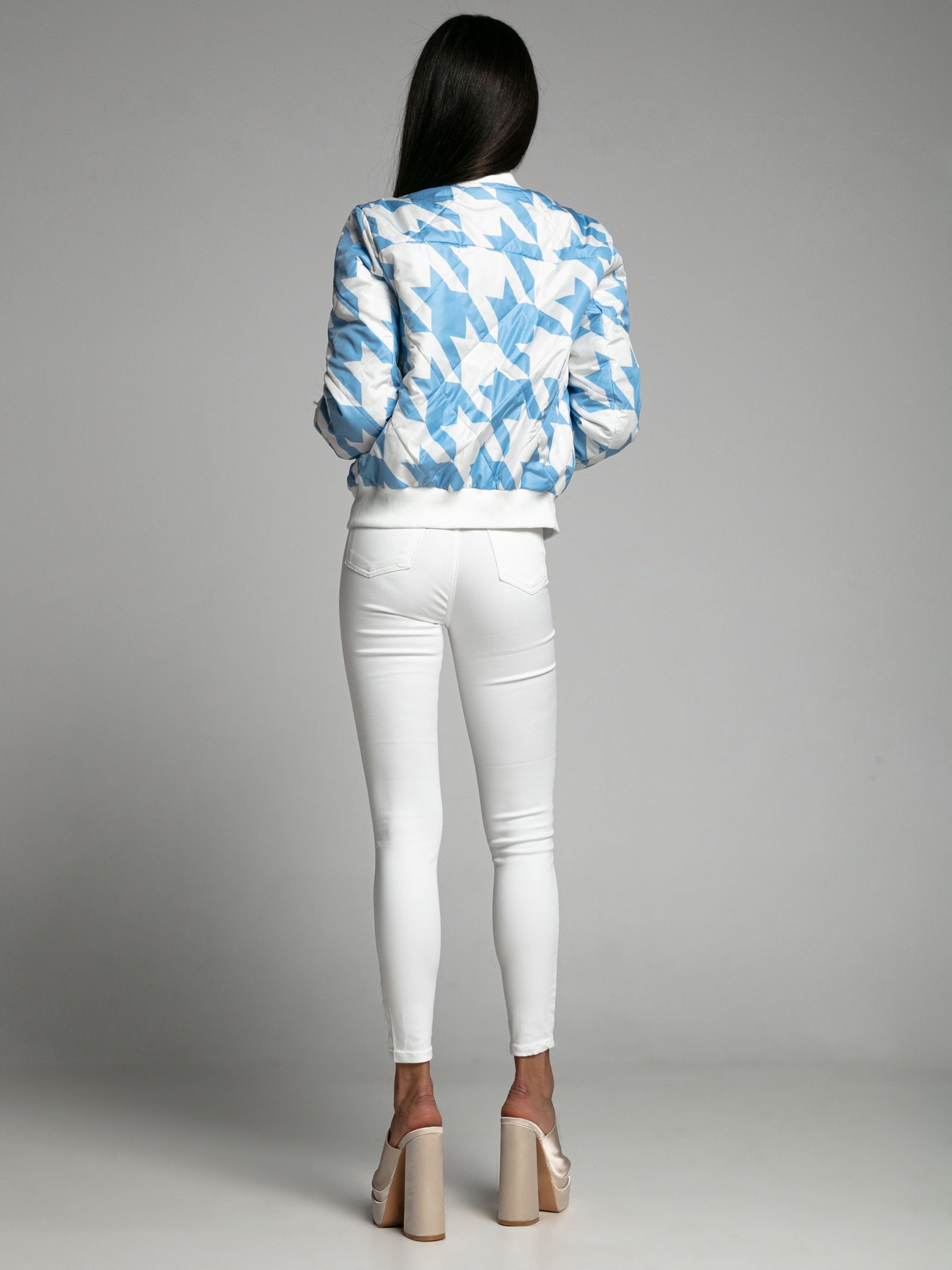 Spodnie jeansowe z wycięciami Vantanas śmietanowe Spodnie jeansowe z wycięciami Vantanas śmietanowe