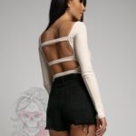 Spodenki jeansowe Alta czarne