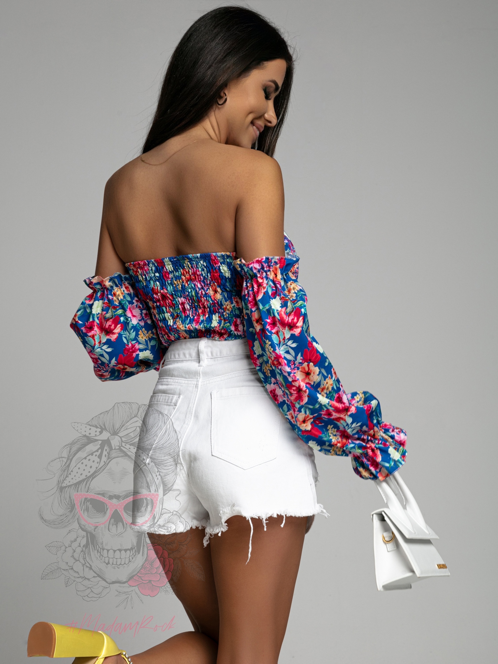 Spodenki jeansowe Alta białe