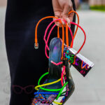 Sandały na słupku Rock Snap II kolorowe