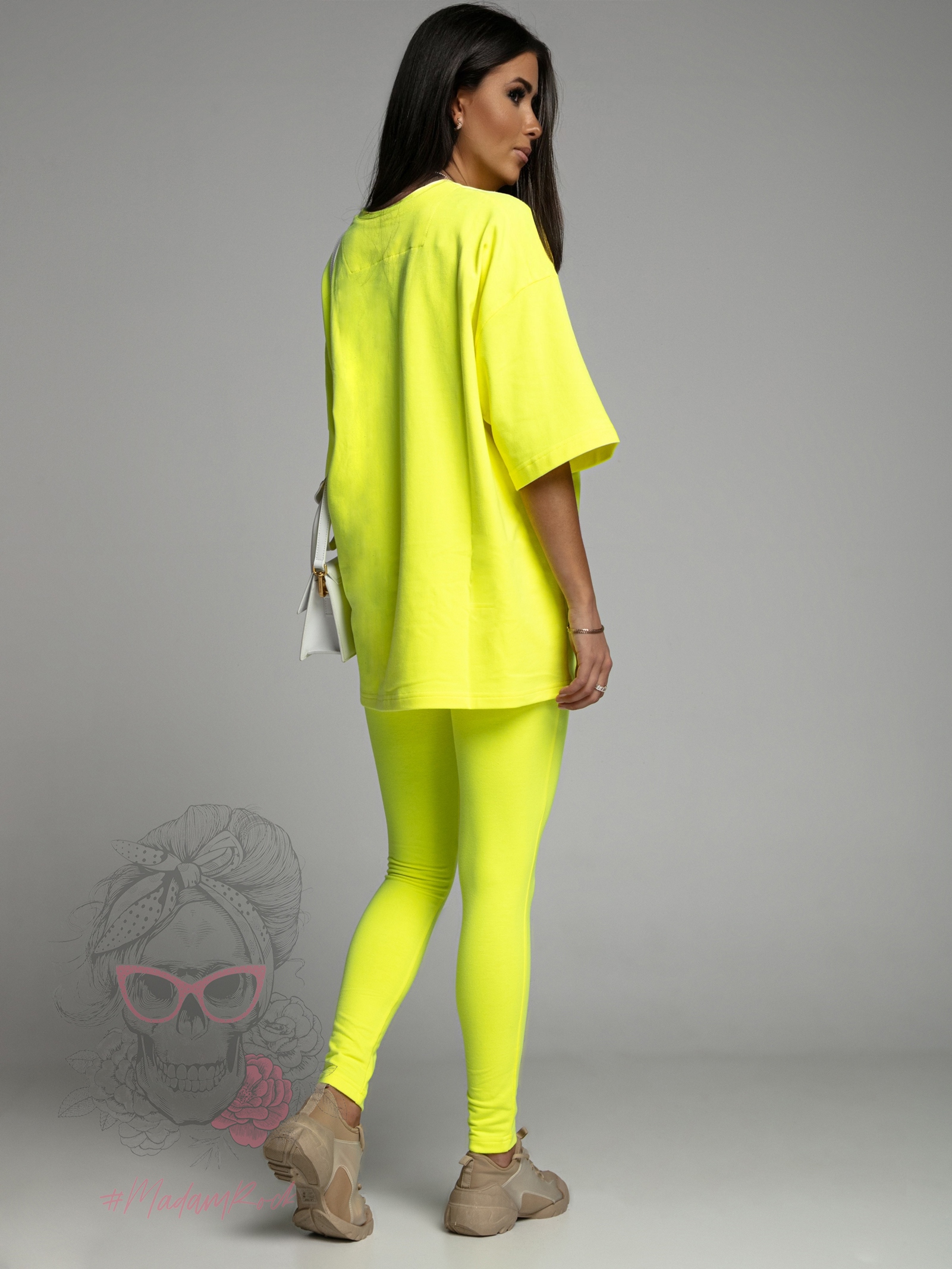 Komplet bawełniany New York neonowy limonkowy Komplet bawełniany New York neonowy limonkowy