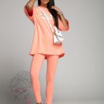 Komplet bawełniany New York pomarańczowy