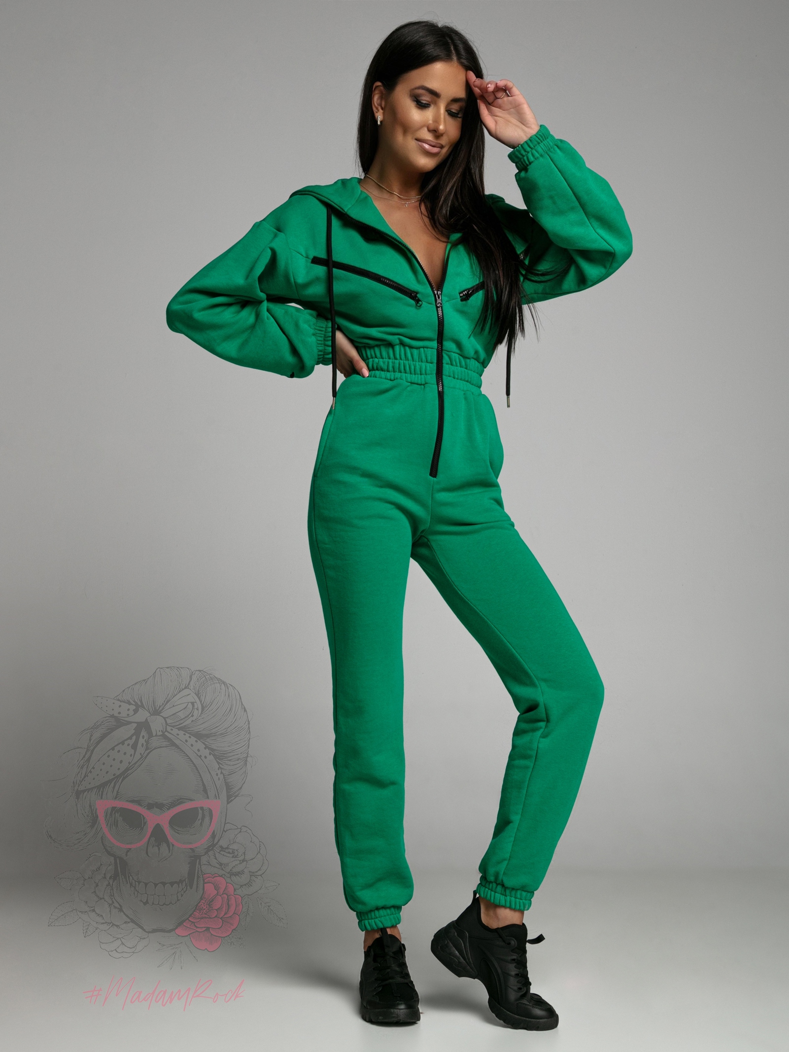 Kombinezon bawełniany Warm Sport zielony Kombinezon bawełniany Warm Sport zielony