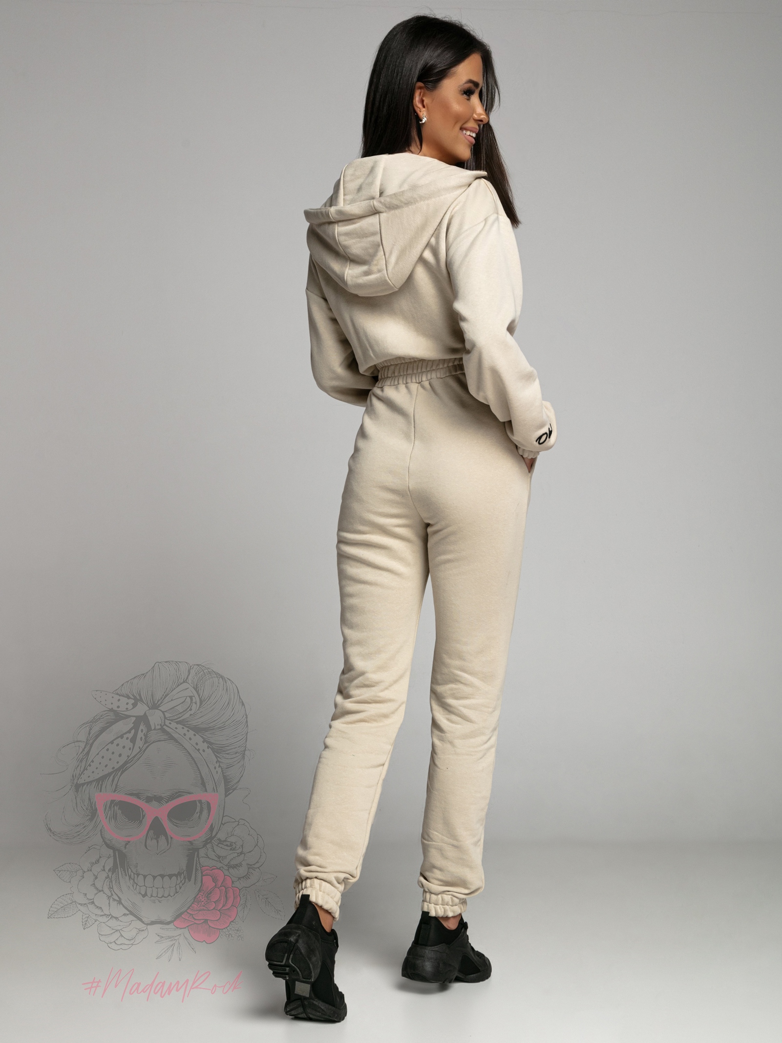 Kombinezon bawełniany Warm Sport beżowy Kombinezon bawełniany Warm Sport beżowy