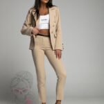 Komplet marynarka i spodnie Gracje beżowy