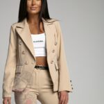 Komplet marynarka i spodnie Gracje beżowy