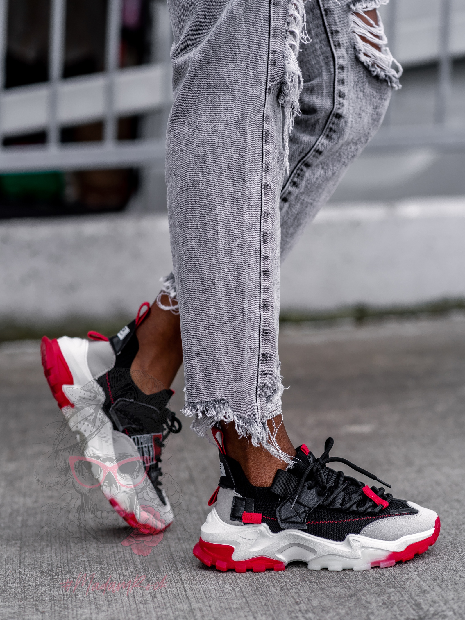 -WYPRZEDANE-Buty sportowe Madam Ruuns czarne -WYPRZEDANE-Buty sportowe Madam Ruuns czarne