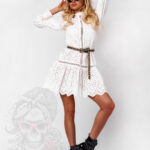 Sukienka ażurowa Palawe biała