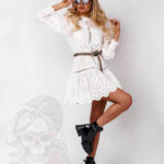 Sukienka ażurowa Palawe biała