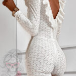 Kombinezon koronkowy NB Nicole biały