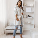 Koszula w kratę Midi Rock Fest błękitna