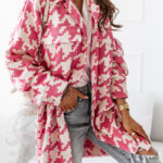 Koszula w kratę Midi Rock Fest różowa