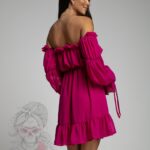 Sukienka szyfonowa NB Summer amarant