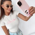 Body welurowe Stella Ola Voga ecru