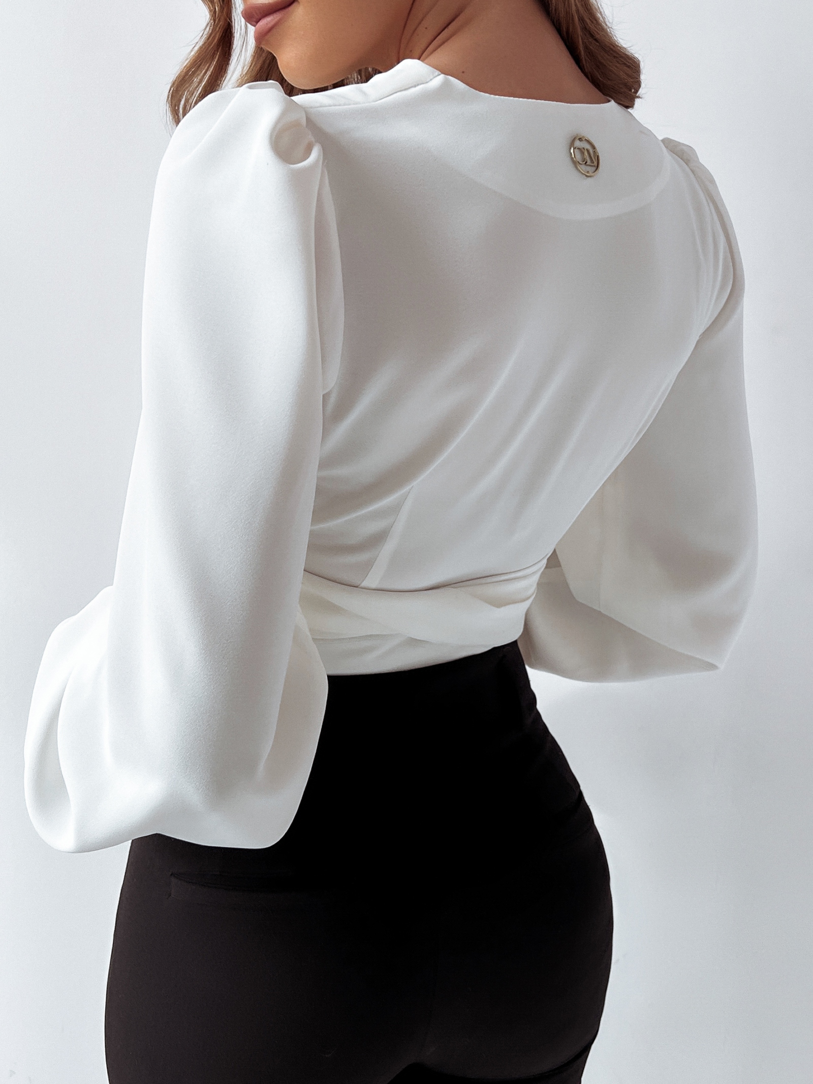 Koszula wiązana Ola Voga Light Spring ecru