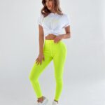 Legginsy modelujące Good Vibes Ola Voga neonowo limonkowe