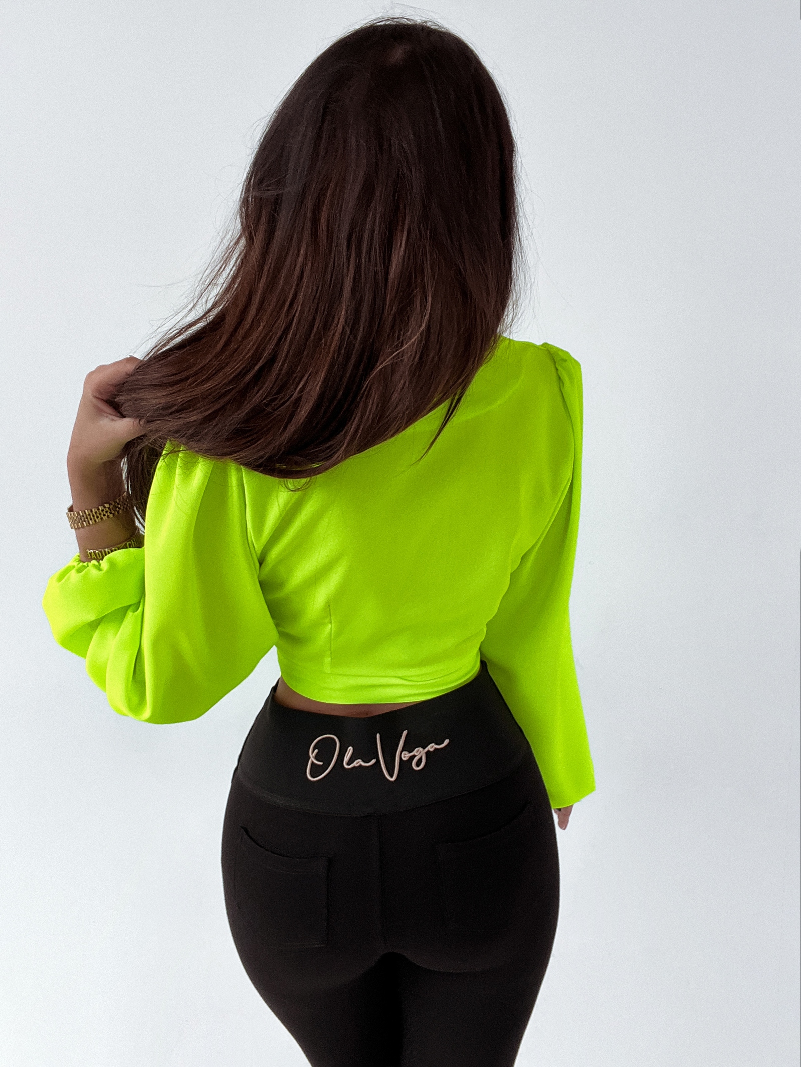 Spodnie dopasowane O'la Voga Gold Back czarne Spodnie dopasowane O'la Voga Gold Back czarne