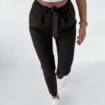 Spodnie z wiązaniem Neli O'la Voga czarne