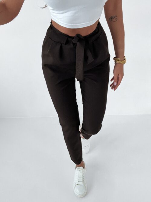 Spodnie z wiązaniem Neli O'la Voga czarne