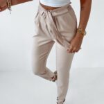 Spodnie z wiązaniem Neli O'la Voga beżowe