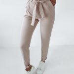 Spodnie z wiązaniem Neli O'la Voga beżowe