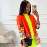 Marynarka damska Tuccan pomarańczowa