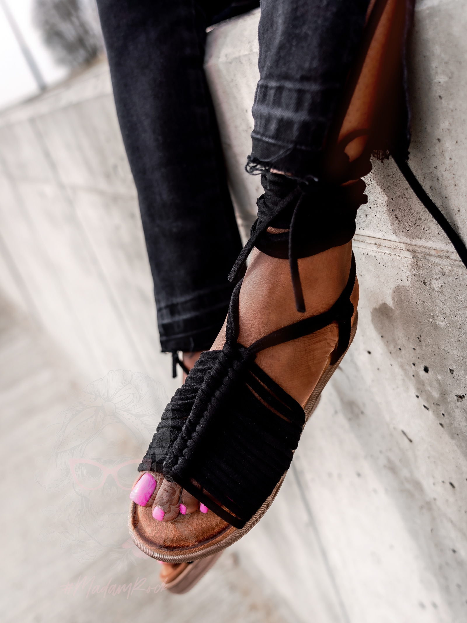 Sandały Madam Pago czarne Sandały Madam Pago czarne