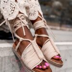 Sandały Madam Pago beżowe