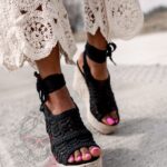 Koturny espadryle Madam Cordon czarne