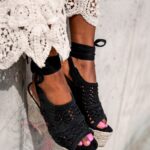 Koturny espadryle Madam Cordon czarne