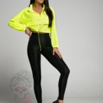 Bluza krótka Fluux neonowa żółta