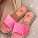 Klapki płaskie Madam Simplicato neonowy róż