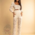 Komplet ażurowy Maiestas Chic beżowy