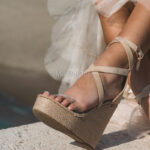 Sandały koturny Madam Colima beżowe