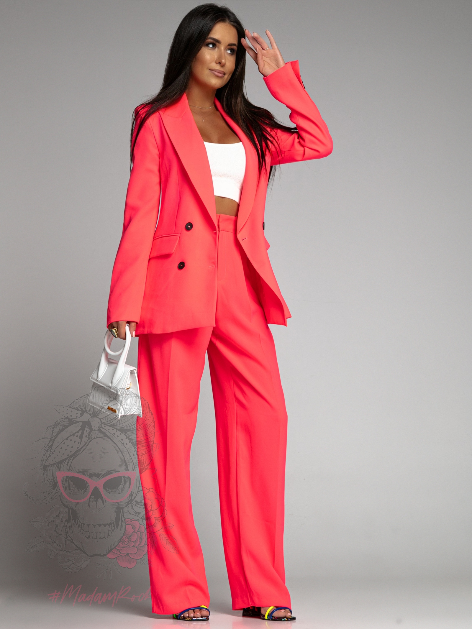 Komplet damski Nuklis różowy neonowy Komplet damski Nuklis różowy neonowy