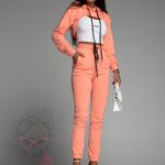 Komplet bawełniany Alex Ola Voga pomarańczowy