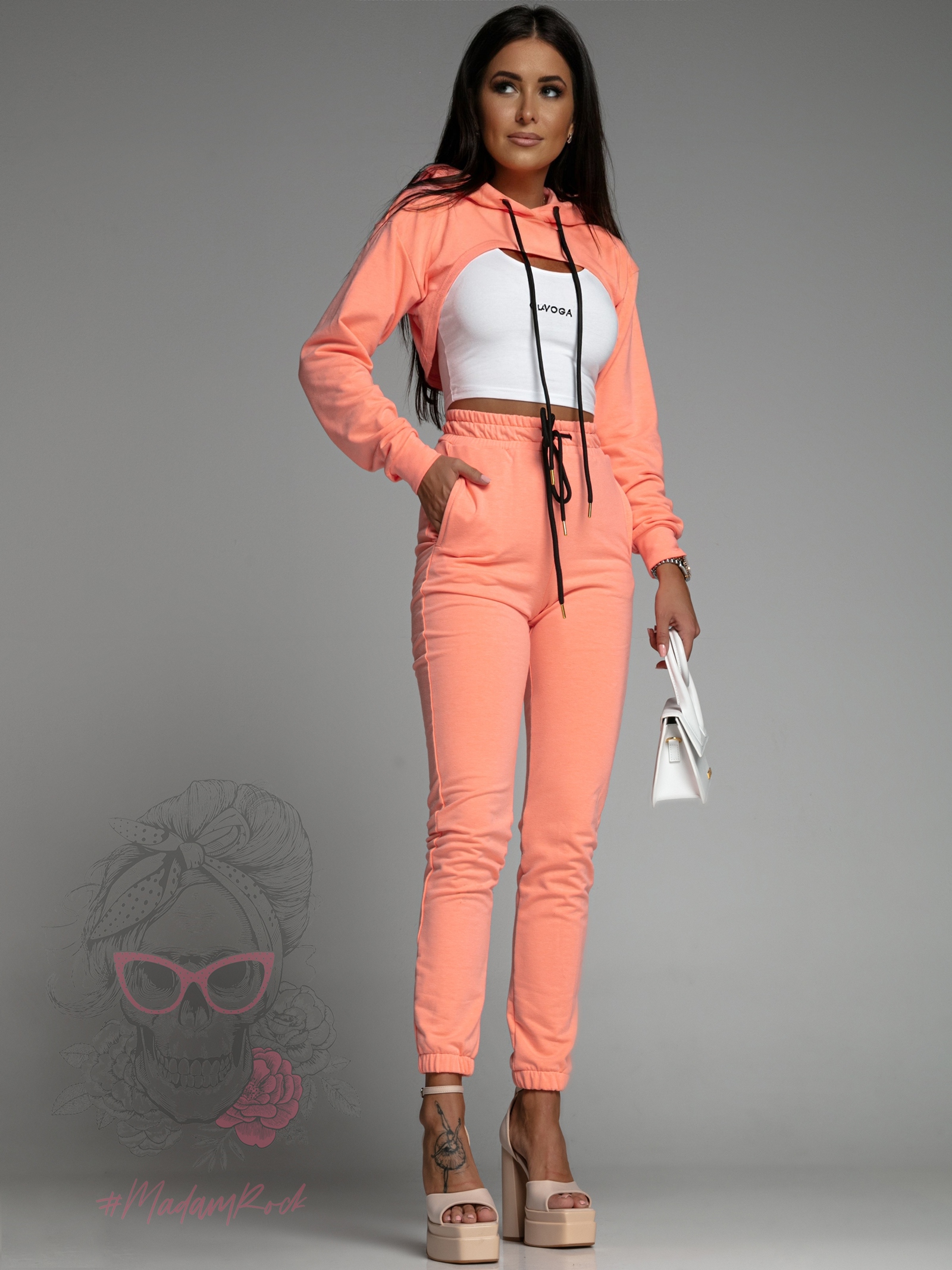 Komplet bawełniany Alex Ola Voga pomarańczowy