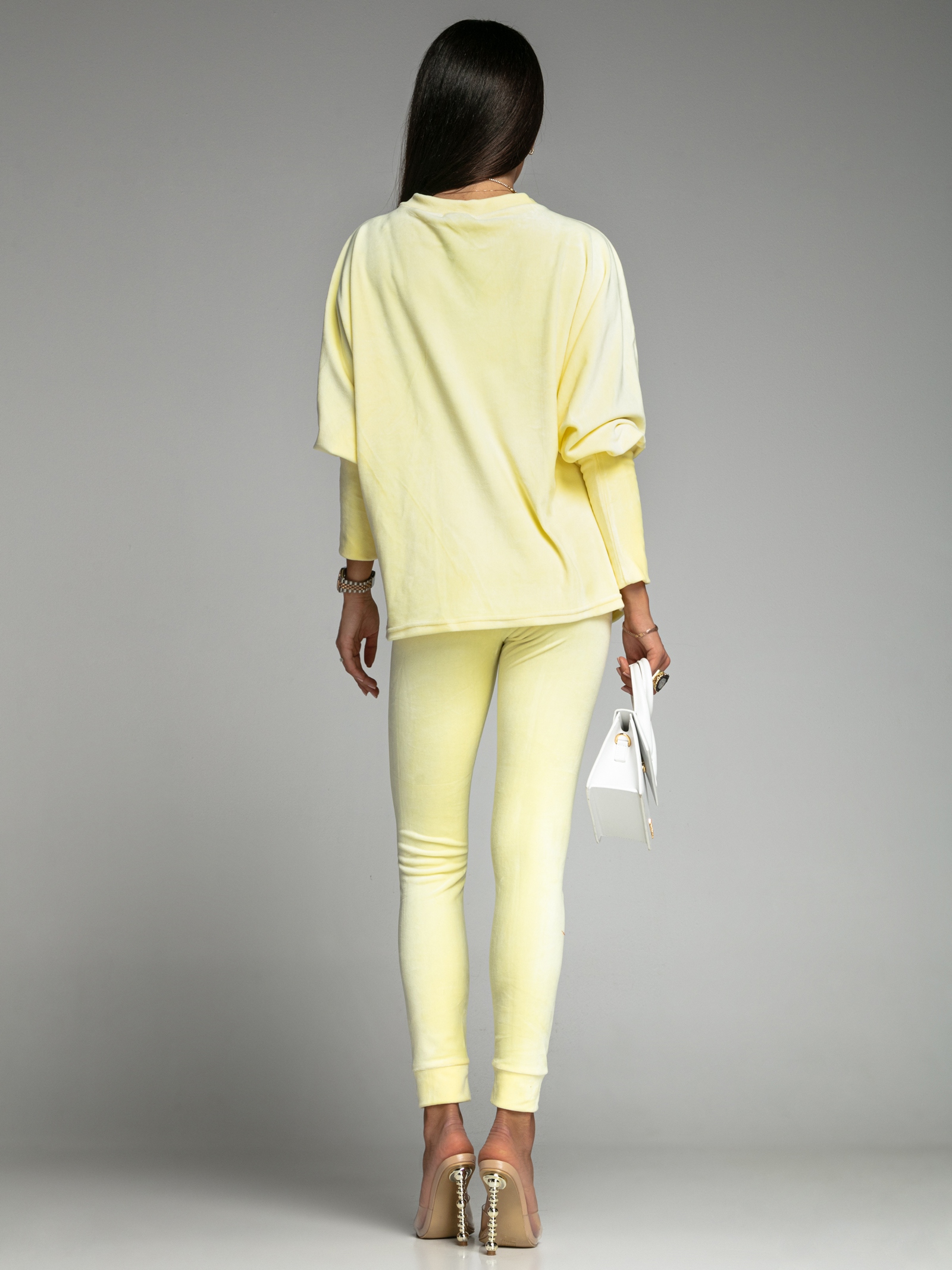 Komplet welurowy Luck O'la Voga żółty