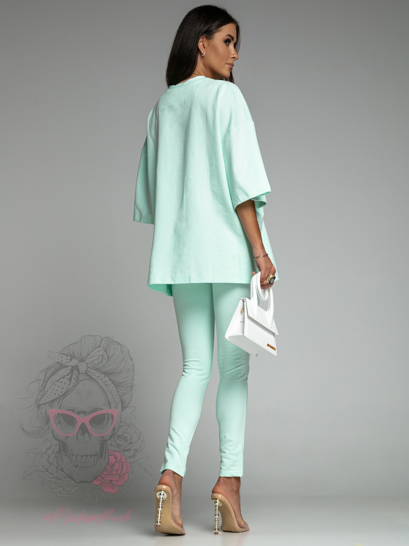 Komplet bawełniany New York miętowy