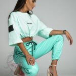 Spodnie skórzane Ola Voga Fresh Leather miętowe