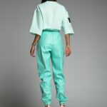 Spodnie skórzane Ola Voga Fresh Leather miętowe