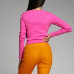 Spodnie kolarki prążkowane Items pomarańczowe