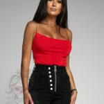 Body z łańcuszkami Simpatico czerwone