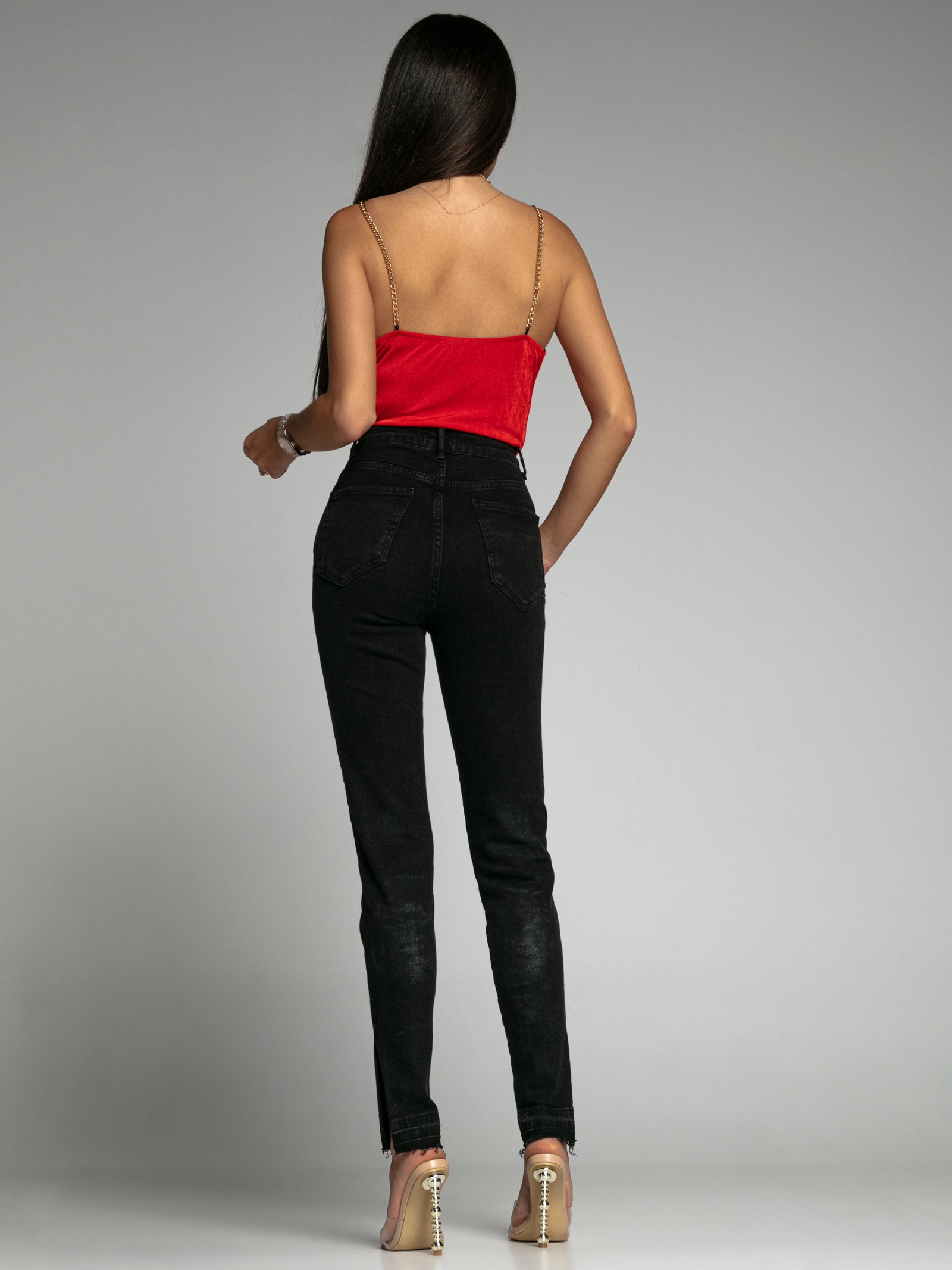 Body z łańcuszkami Simpatico czerwone