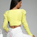 Bluzka gorsetowa Corsetto limonka