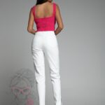 -wyprzedane-Spodnie jeansowe Pulsanti białe