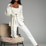 -wyprzedane-Spodnie jeansowe Pulsanti białe