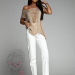 Bluzka ażurowa Alohi złota