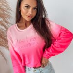 Bluza welurowa Gradient Ola Voga róż