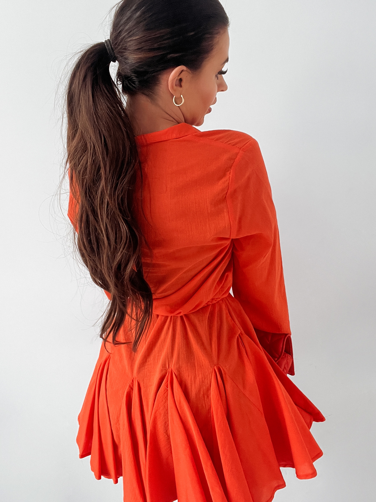 Sukienka zwiewna Gloria Ola Voga pomarańczowa Sukienka zwiewna Gloria Ola Voga pomarańczowa